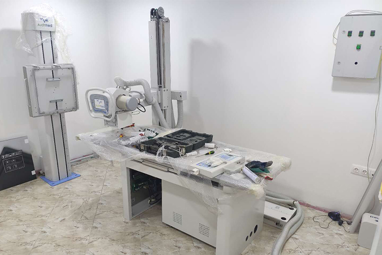 First pcs Archmed Table Xray Unit 50KW Installation Finished in Algeria